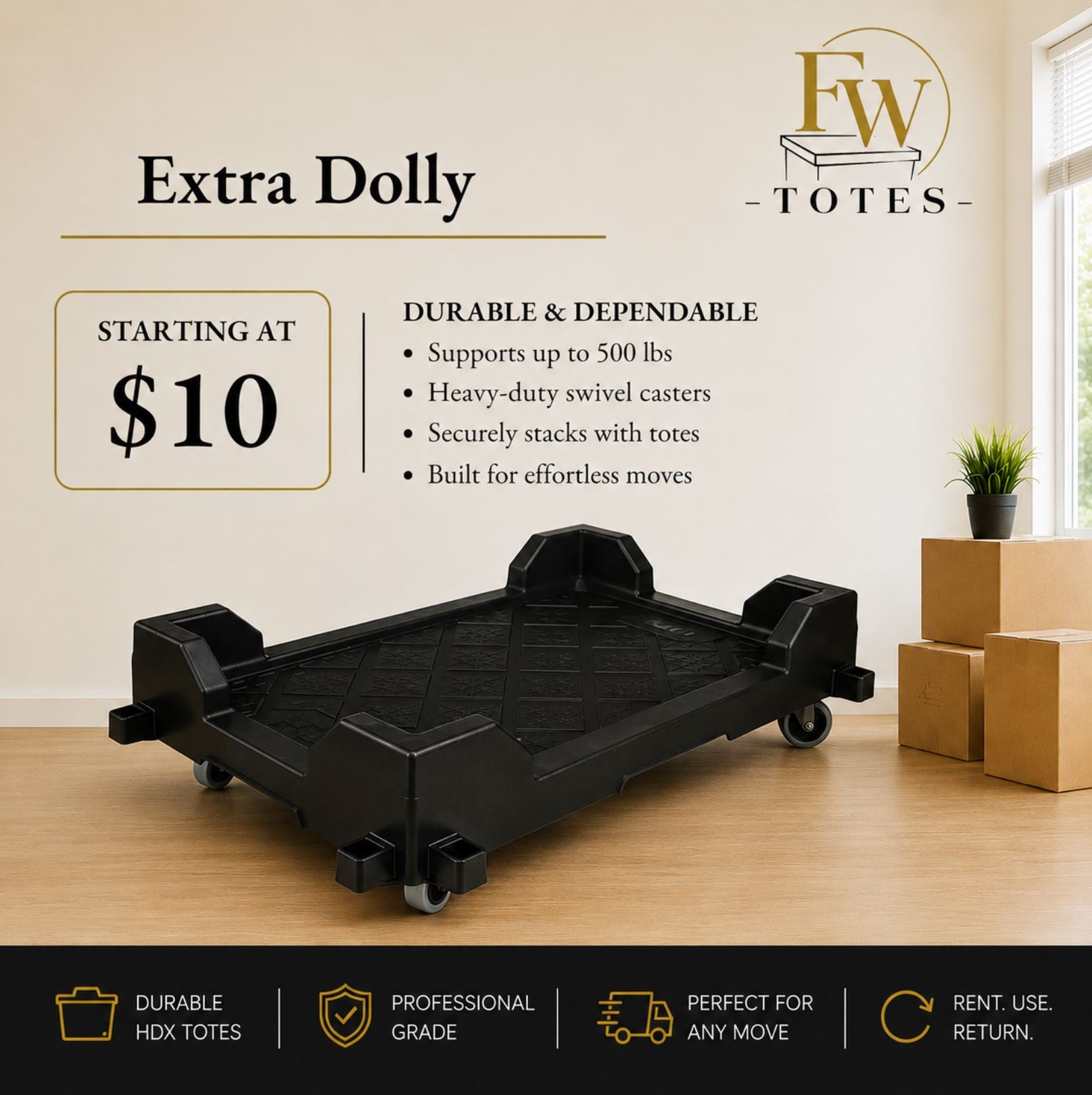 Extra Rolling Dolly